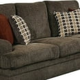 thumbnail image 3 of Benzara BM205544 Transitional Wooden Loveseat with Wide Track Arms, Dark Brown, 3 of 5