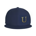 thumbnail image 2 of ZICANCN Alphabet U Pattern Baseball Caps, Trucker Hats for Men And Women, Adjustable Breathable Flat Caps, Navy Blue, 2 of 8