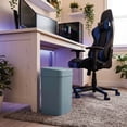 thumbnail image 3 of Nine Stars Motion Sensor Automatic Bathroom Trash Can, 3 Gallon Plastic, Motion Sensor Soft Close Lid Garbage Bin, Blue Cameo, 3 of 7