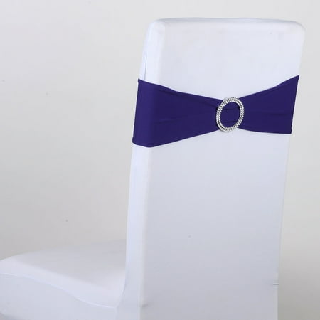 

Spandex Chair Sash with Buckle - Purple 5 pieces