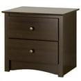 thumbnail image 2 of Home Square 3-Piece Set with 2 Night Tables and 5 Drawer Chest in Espresso, 2 of 8