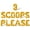 Gold, variant on Letter Balloons - 3 SCOOPS PLEASE 16" Inch Alphabet Letters Foil Mylar Balloon 3rd Birthday Party Banner (White)