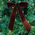 thumbnail image 2 of Holiday Time 6 Pack Brown Christmas Bow Decorations, 2 of 3