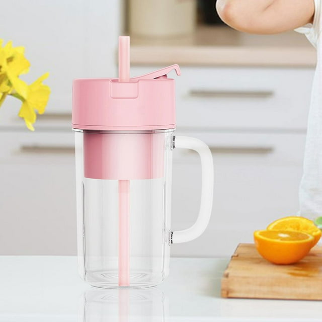 Licuadora portátil, licuadora de tamaño Personal, exprimidor recargable para mezclar alimentos, máquina exprimidora de viaje, taza para pomelos, Rosa perfecl Exprimidor eléctrico