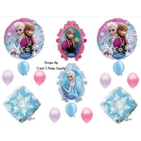Frozen snowflakes Disney Movie BIRTHDAY PARTY Balloons Decorations Supplies