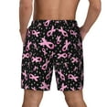 thumbnail image 2 of Lsque Mens Swim Trunks Breast Cancer Awareness (2) Pattern - Bathing Suit Compression Liner - Beach Swim Shorts Swimwear - (S-3XL) - Stretch Quick Dry -3X-Large, 2 of 9