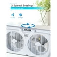 thumbnail image 2 of BLACK+DECKER BFW9M 9-In. 2-Speed Twin Window Fan with Adjustable Side Panels, White, BFW9M, 2 of 7