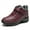 Red, variant on YOURDIARY Women's Snow Boots Winter Waterproof Warm Outdoor Boots Faux Fur Lined