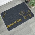 thumbnail image 1 of Dirt Trapper Door Mat 60 x 90 cm Non Slip Floor Mat Polyester Fiber Backing Carpet and Floor Mat Indoor &amp; Outdoor Dirt Entrance Rug Washable Front Door Mat (Dog), 1 of 8