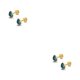 thumbnail image 4 of Sonducket 2 uds mujer tornillo corazón moda Studs pendientes joyería Type5 NO5, 4 of 6