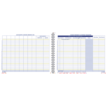Adams Check Payment & Deposit Register