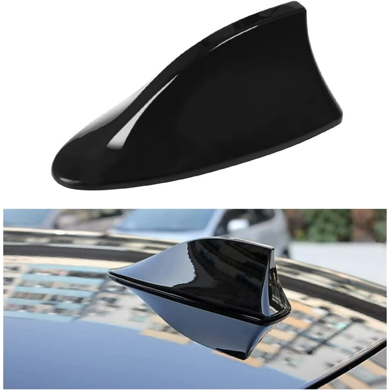 Shark Fin Antenna Cover for Car Automotive Top Roof Aerials AM FM Radio Signal Base Vehicle Shark Fin Shape Cover with Adhesive Tape Car