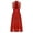 Red, variant on IEFIEL Womens Shiny Rhinestones Mesh Dance Dress Side Slit Flowy Lyrical Dance Costume Contemporary Dancewear