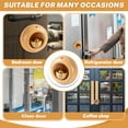 thumbnail image 5 of Wood Shopkeepers Bell for Door Opening Business Entry, Self Adhesive Hanging Wooden Doorbell Chime, Crisp Sound Shop Keepers Bell for Entrance Fridge Decoration Creative Gift (Round), 5 of 7