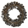 thumbnail image 2 of Nearly Natural Snowy Pine Cone Wreath, 2 of 5