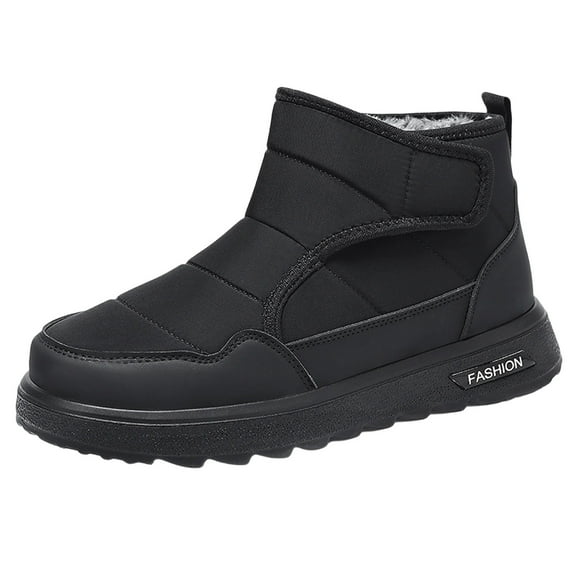 Dasayo Women Boots Footwear Snow Ankle Non Slip Black Ski Winter Polar Fleece Lining Furry Boots Woman Shoes 39