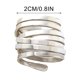 thumbnail image 5 of Anillos para mujer, regalos para mujer, anillos llamativos con baño cruzado para mujer, anillo ancho exagerado étnico bohemio para el pulgar, anillo de compromiso, 5 of 5