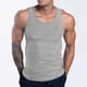thumbnail image 1 of pstuiky Camiseta sin mangas para hombre, Camiseta deportiva informal holgada de color liso con cuello redondo en forma de I para hombre Camisas para hombres l, 1 of 6