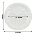 thumbnail image 2 of BalsaCircle 25 Iridescent Geometric Round 9" Metallic Disposable Dinner Paper Plates Tableware, 2 of 7