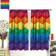 thumbnail image 3 of Kids Building Blocks Toy Curtains, Color Constructor Geometric Blocks Abstract Contour Colorful Plastic Brick Print Window Treatments Drapes for Bedroom Living Room Set 2 Panels,55x63 Inches, 3 of 8