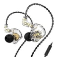thumbnail image 2 of Auriculares con 1DD Auriculares intrauditivos de alta Auriculares con monitor de alta resolución Auriculares con cancelación cróf Blanco con crófono, 2 of 8