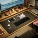 thumbnail image 3 of Waterproof Faux Leather Desk Protector | 35.43" x 15.74" NonSlip Office Gaming Mouse Pad Scratch, Spill Heat Resistant Cream Color with Rounded Edges, 3 of 4