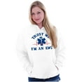 thumbnail image 4 of Trust Me An EMT Emergency Medical Tech Unisex Plus Fleece Graphic Hoodie Brisco Brands 2X, 4 of 5