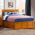 thumbnail image 2 of Atlantic Furniture Lit de Rangement Grand Madison en Latte de Caramel, 2 of 3
