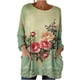thumbnail image 3 of TaTaai Women's Fall Vintage Printed Long Sleeve Crew Neck Loose Casual Tops with Pockets Soft Lightweight Fashion Blouse for Daily Office Party Vacation Wear Gift, 3 of 7