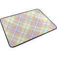 thumbnail image 6 of Coolnut Shower Curtain and Rug Set, Easter Colors Tartan Plaid Polyester Waterproof Bath Curtain and Mat for Bathroom with Hooks, 72" x 72", 6 of 6