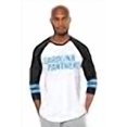 thumbnail image 3 of Ultra game NFL carolina Panthers Mens Raglan Baseball 34 Long Sleeve Tee Shirt, White, Small, 3 of 4