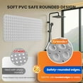 thumbnail image 4 of Non-Slip Bath Tub Mat, 39x16 Inch Extra Large Shower Mat with Drain Holes & Suction Cups, Machine Washable, Purple, 4 of 4