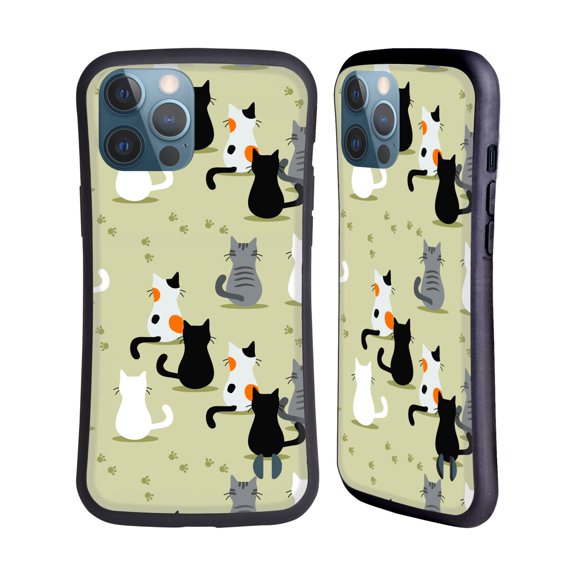 Head Case Designs Officially Licensed Haroulita Cats And Dogs Cats Hybrid Case Compatible with Apple iPhone 13 Pro Max