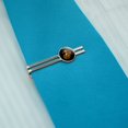 thumbnail image 2 of Marine Corps USMC Golden Logo on Black Eagle Globe Anchor Officially Licensed Round Tie Bar Clip Clasp Tack Silver Color Plated, 2 of 6