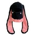 thumbnail image 2 of xiaxaixu Women Plush Hat, Velvet Warm Winter Fall Rabbit Ears / Demon Horn Shaped Soft Female Birthday Gift, 2 of 6