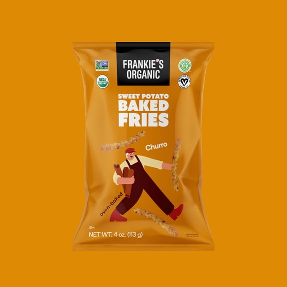 Pack of 12, Frankies Churro Sweet Potato Fries, 4 oz