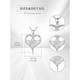 thumbnail image 4 of CACA LADY Angel Necklace 925 Sterling Silver Heart Wing Necklace Angel Pendant Protection Angel Wing Necklace Angel Jewelry for Women, 4 of 5