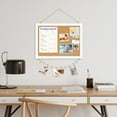 thumbnail image 5 of DOLLAR BOSS Cork Board Bulletin Board 16x12 Inches Wooden Frame Pin Board, Cute Cork Boards for Walls Hanging Vision Board Decoration for Office, Home Decor, School Including Pins, Clips, Strings, 5 of 9