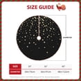 thumbnail image 2 of Xecao Star Silver Glitter Pattern Christmas Tree Skirt Round Xmas Tree Mat Base Cover for Holiday Home Decorations-48", 2 of 6