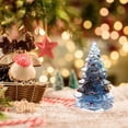 thumbnail image 6 of Clearance Under $5 Crystal Christmas Tree Figurine 3.5in Resin Aquamarine Holiday Desktop Decor with Gift Box, 6 of 6