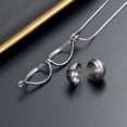 thumbnail image 5 of Teardrop with Keepsake Urn Cremation Jewelry for Ashes Holder Necklace Memorial Jewelry Pendent for Ashes and Chain, 5 of 8