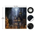 thumbnail image 4 of Halloween Shower Curtain Halloween Houses Anime Fantasy Autumn Black Cartoon Waterproof Bathroom Decor Bath 72"x72", 4 of 7