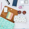 thumbnail image 4 of Cartera con bloqueo RFID para mujer, organizador de múltiples tarjetas, cartera plegable para mujer con bolsillo con cremallera, 4 of 5