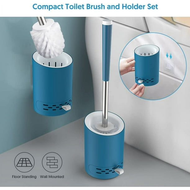 SUGARDAY Toilet Brush and Holder Set Toilet Bowl Brush and Caddy Scrub Brush with Holder SUGARDAY Toilet Brush and Holder Set Toilet Bowl Brush and Caddy Scrub Brush with Holder - Image 8
