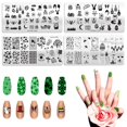 thumbnail image 1 of ALIBBON Juego de 4 placas de estampado de uñas de Pascua, plantillas de sellos para decoración de uñas del día de San Patricio, kit de plantillas de sellos de conejito de huevo de Pascua, placas de uñ, 1 of 1
