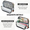 thumbnail image 5 of Standing Pencil Case with Base Large Capacity Stationery Pouch Pen Bag with Zipper for Women Men Peach Fruit Pattern, 5 of 7