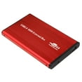 thumbnail image 4 of USB2.0 to Hard Disk Case 2.5'' HDD Enclosure Portable Hard Disk Box Aluminum Alloy HDD Enclosure Red Red, 4 of 7