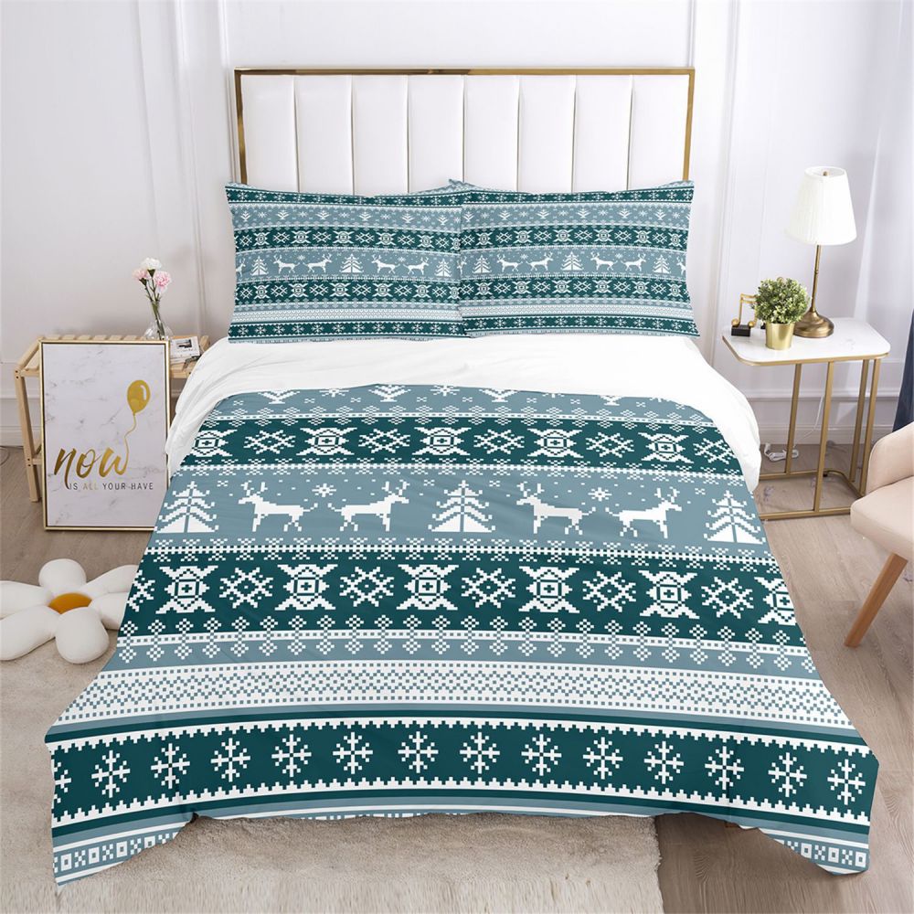 Santa Claus Christmas Bedding Bed Sets Twin Full Queen King Size Xmas