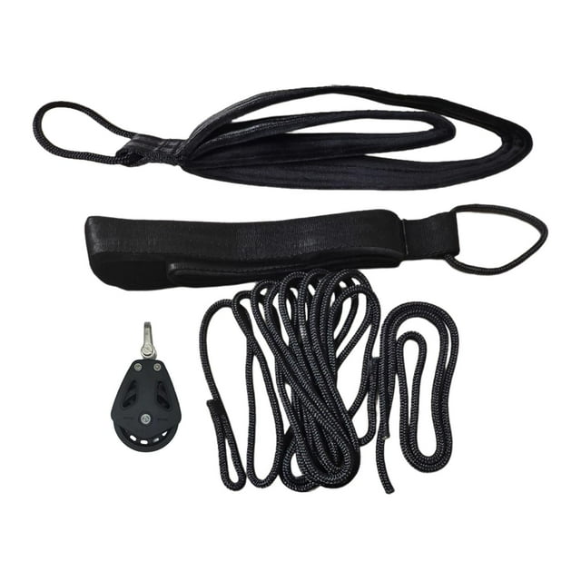 Almencla Pilates Reformer Pull Ropes 5.2M 1M Exercise Straps Women Nylon Pulley Wheel Style D