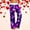 Purple, variant on Pavied Wide Leg Pants Lounge Pants Slacks Valentine's Day Printed Love Print Drawstring Waist Wide Leg Slacks Home Trousers Sweatpants Women Women'S Pants Purple 2XL